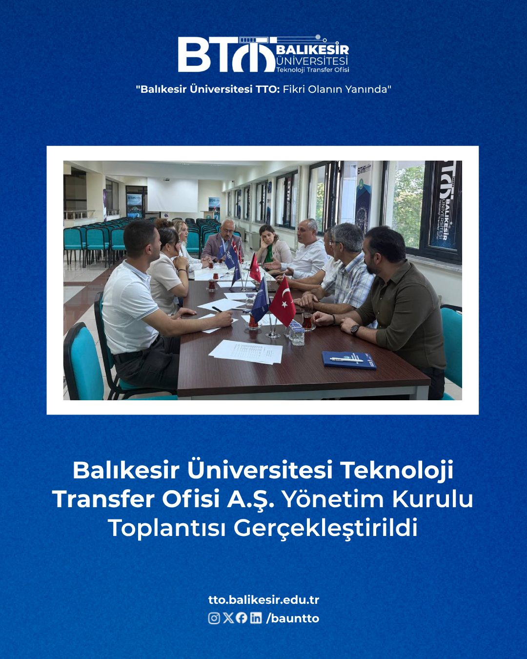 Balıkesir Üniversitesi Teknoloji Transfer Ofisi A.Ş. Yönetim Kurulu Toplantısı Gerçekleştirildi 1