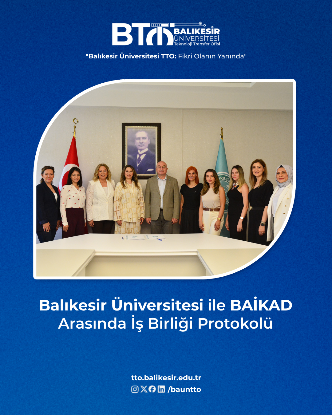 Balıkesir Üniversitesi ile BAİKAD Arasında İş Birliği Protokolü 1