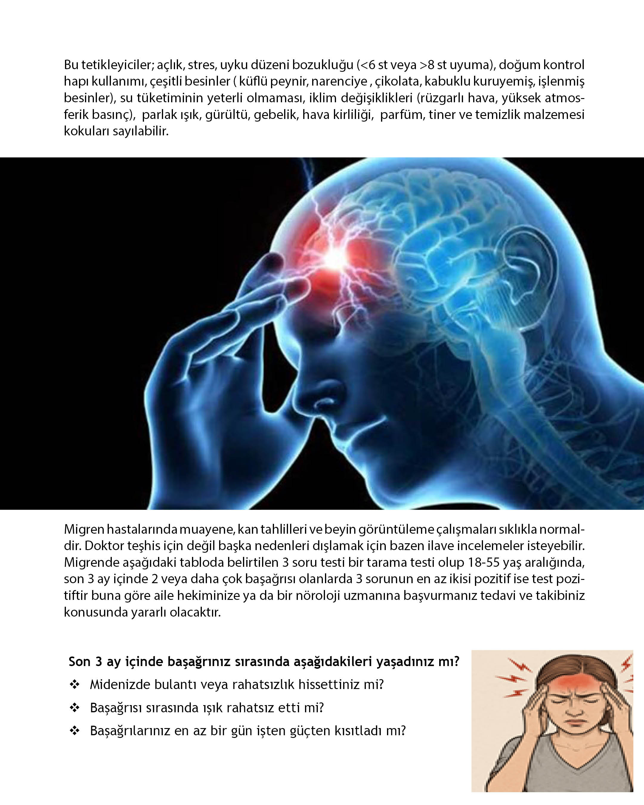 Akademisyenlerimizden; "Migren Farkındalık Günü" Balıkesir Üniversitesi Tıp Fakültesi Nöroloji Anabilim Dalı Doç. Dr. Nermin Tepe 3