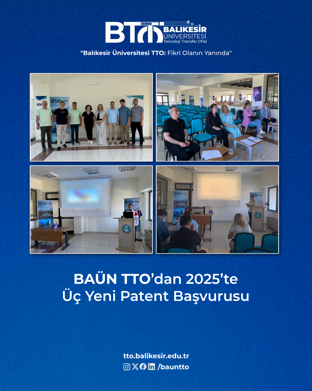 BAÜN TTO’dan 2025’te Üç Yeni Patent Başvurusu 1