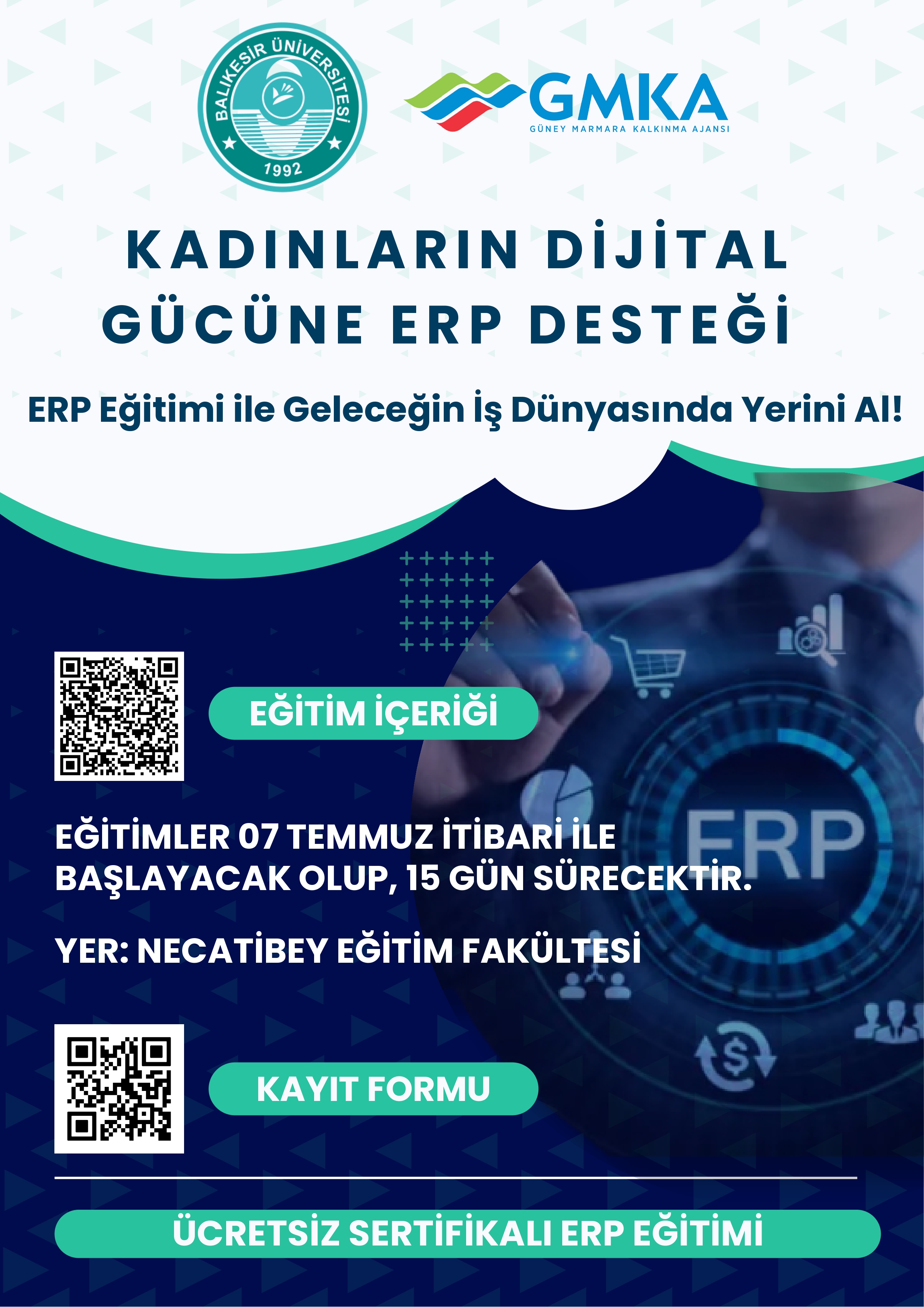 Kadınların Dijital Gücüne ERP Desteği - ERP Eğitimi ile Geleceğin İş Dünyasında Yerini Al