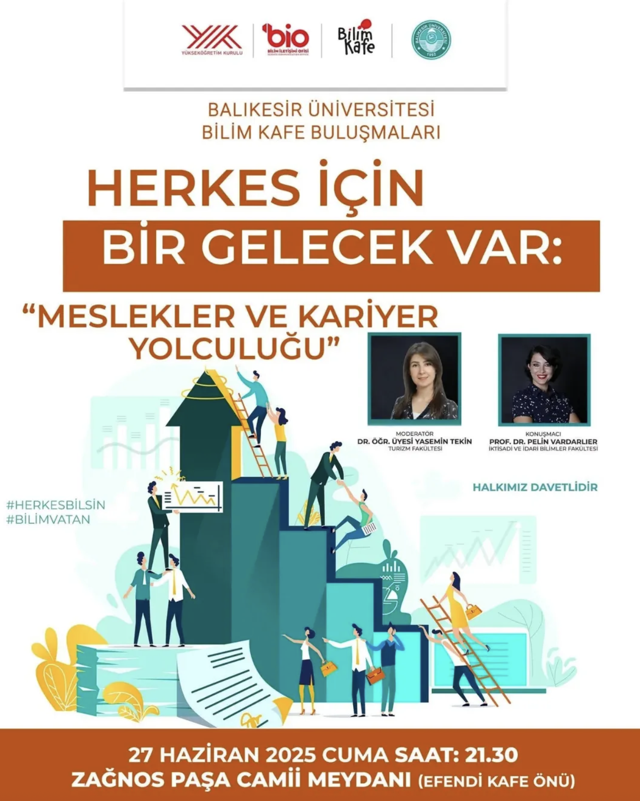 Balıkesir Üniversitesi Bilim Kafe Serisi İlk Buluşması: Meslekler ve Kariyer Yolculuğu Büyük İlgi Gördü