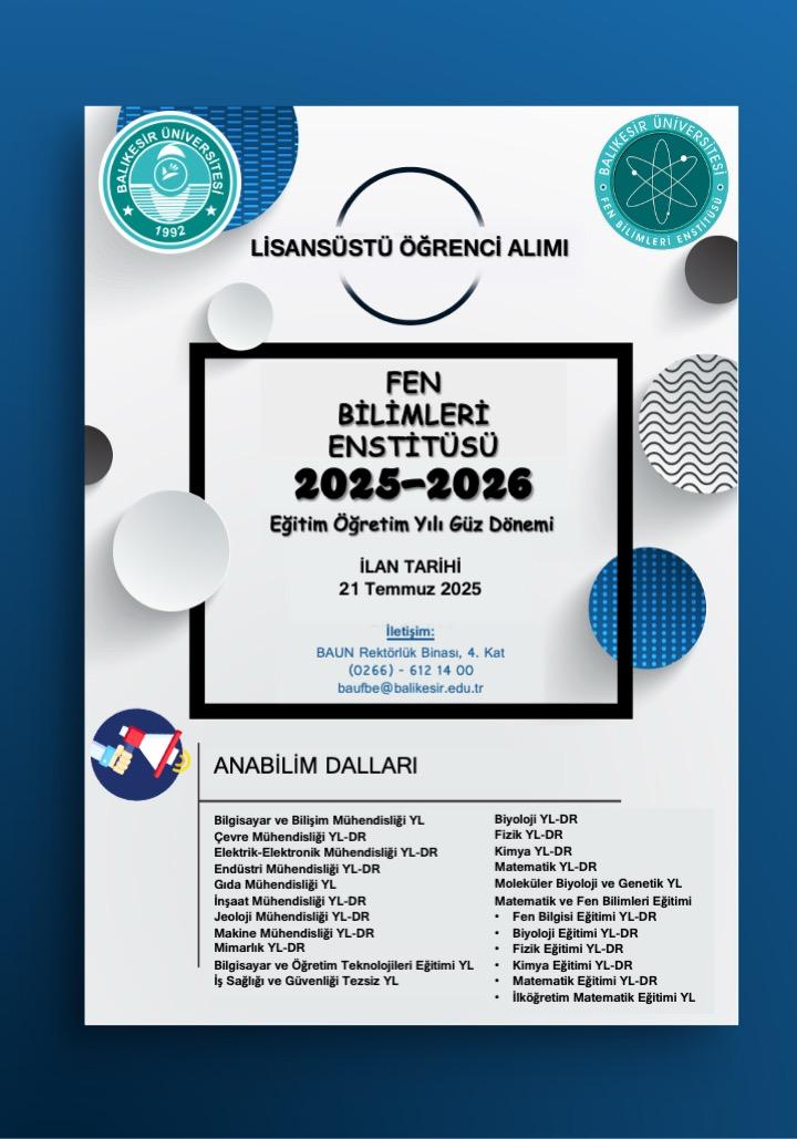 Lisansüstü Öğrenci Alımı 1