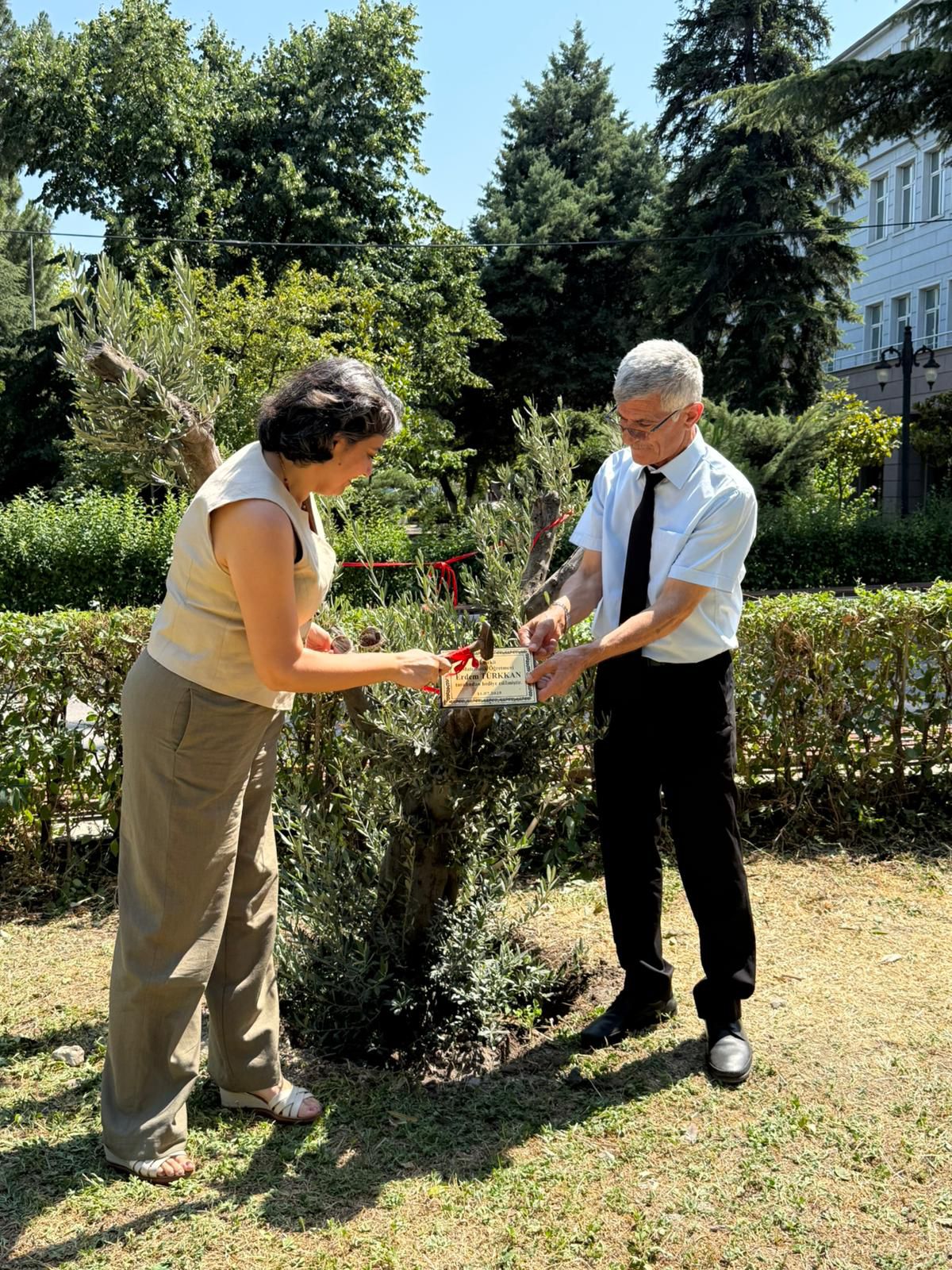 Fakültemiz Bahçesinde Zeytin Ağacı Dikimi Etkinliği 2