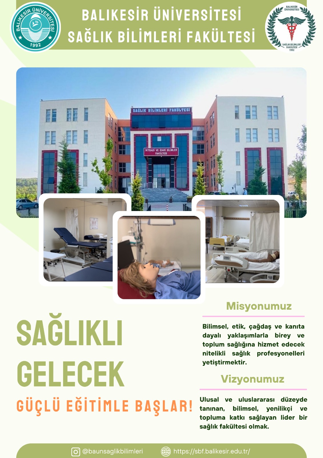 Sağlık Bilimleri Fakültesi Tanıtım Broşürü