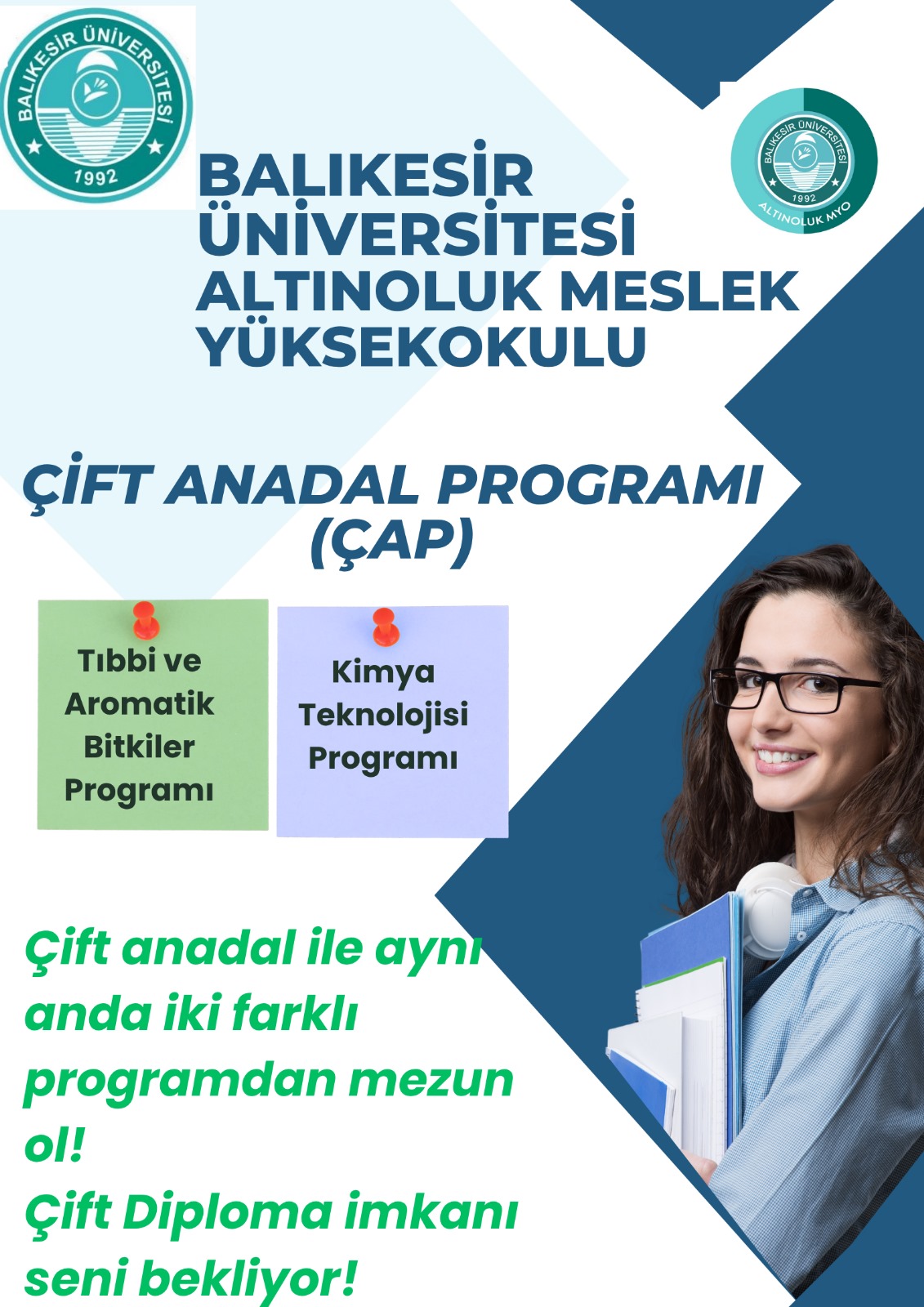 Altınoluk MYO Öğrencilerine Çift Anadal Programı Fırsatı 1