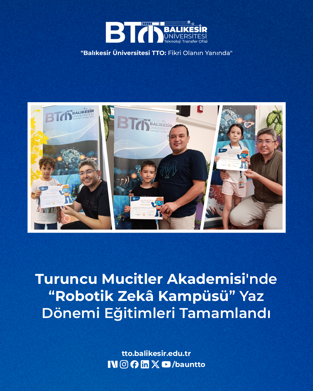 Turuncu Mucitler Akademisi'nde “Robotik Zekâ Kampüsü” Yaz Dönemi Eğitimleri Tamamlandı 1