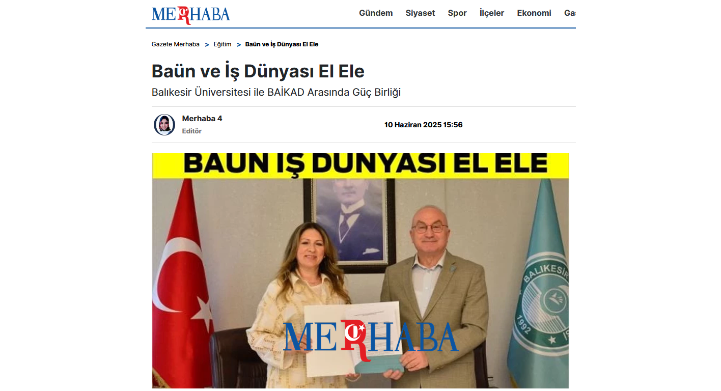 Baün ve İş Dünyası El Ele