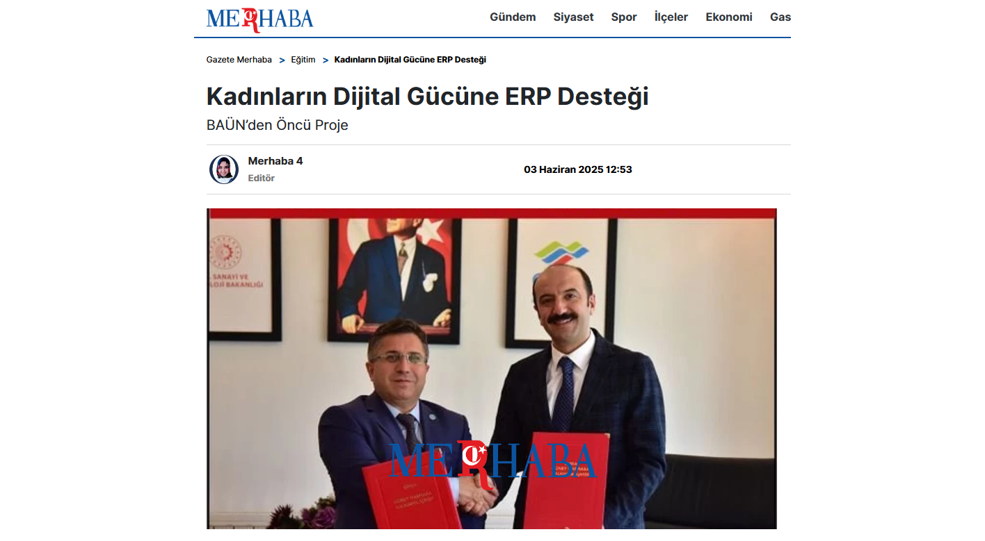 Kadınların Dijital Gücüne ERP Desteği