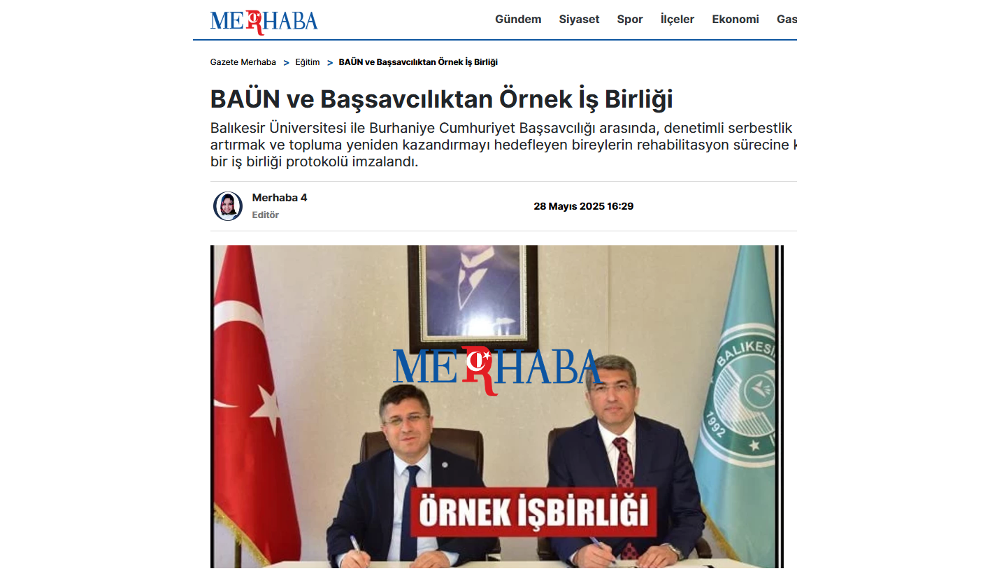 BAÜN ve Başsavcılıktan Örnek İş Birliği