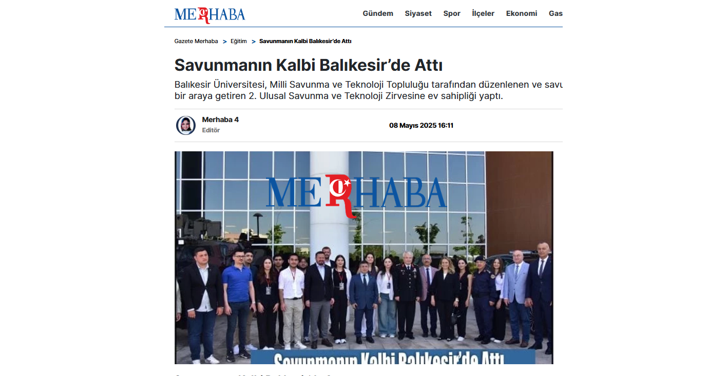 Savunmanın Kalbi Balıkesir’de Attı