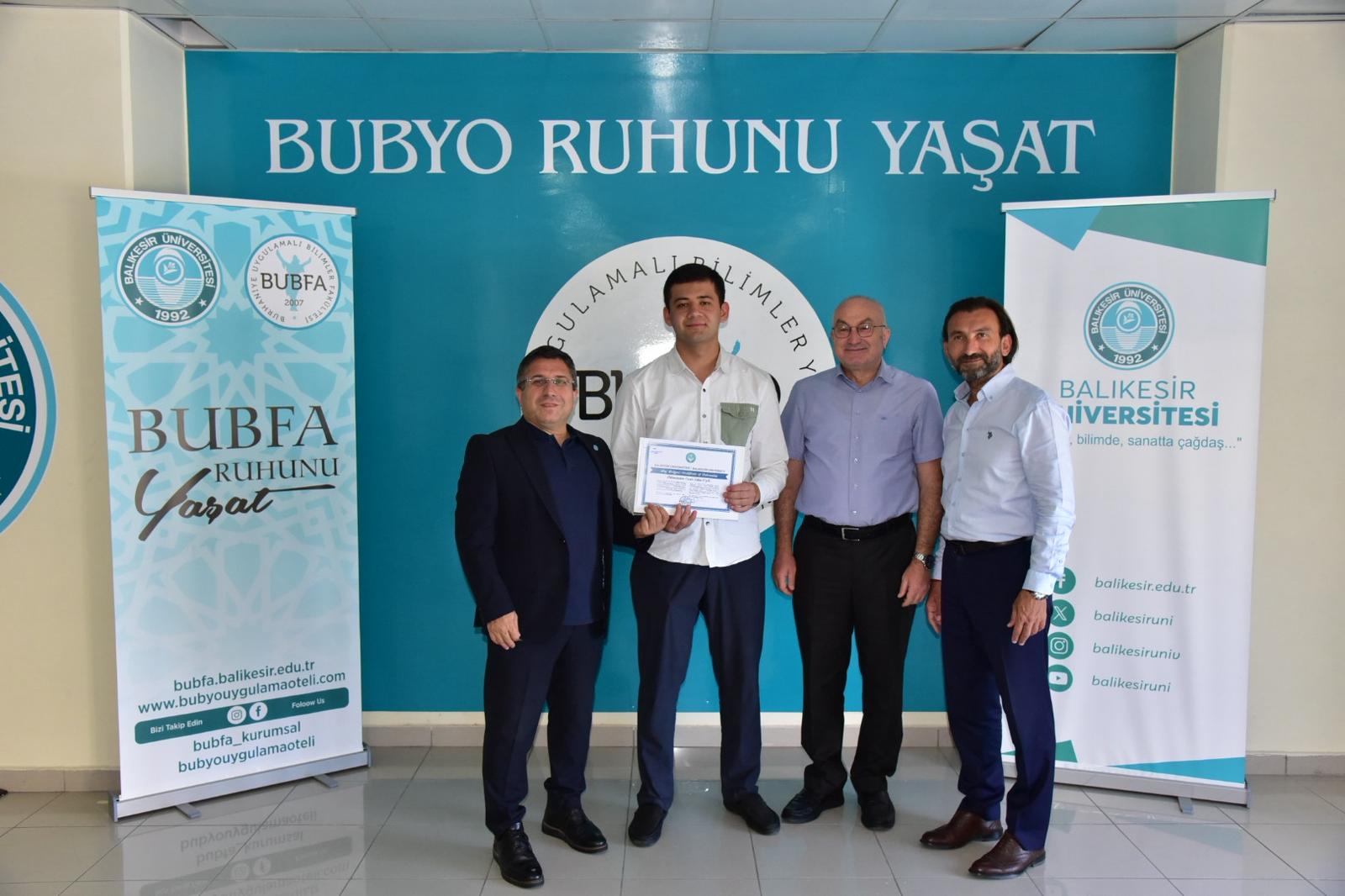 BAÜN’de Uluslararası Staj Başarıyla Tamamlandı: Özbek Öğrenciler Belgelerini Rektör Oğurlu’dan Aldı 5