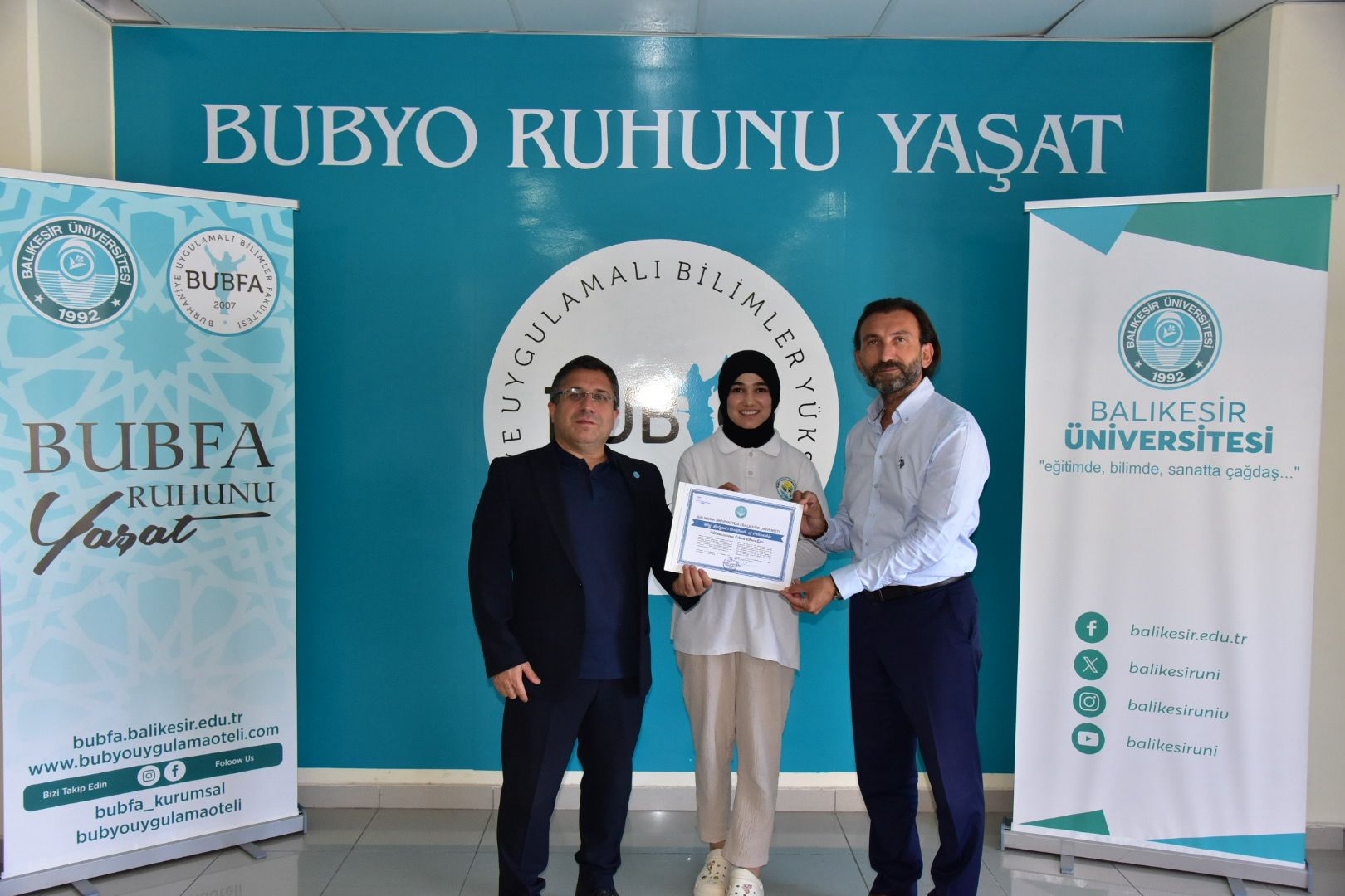 BAÜN’de Uluslararası Staj Başarıyla Tamamlandı: Özbek Öğrenciler Belgelerini Rektör Oğurlu’dan Aldı 7