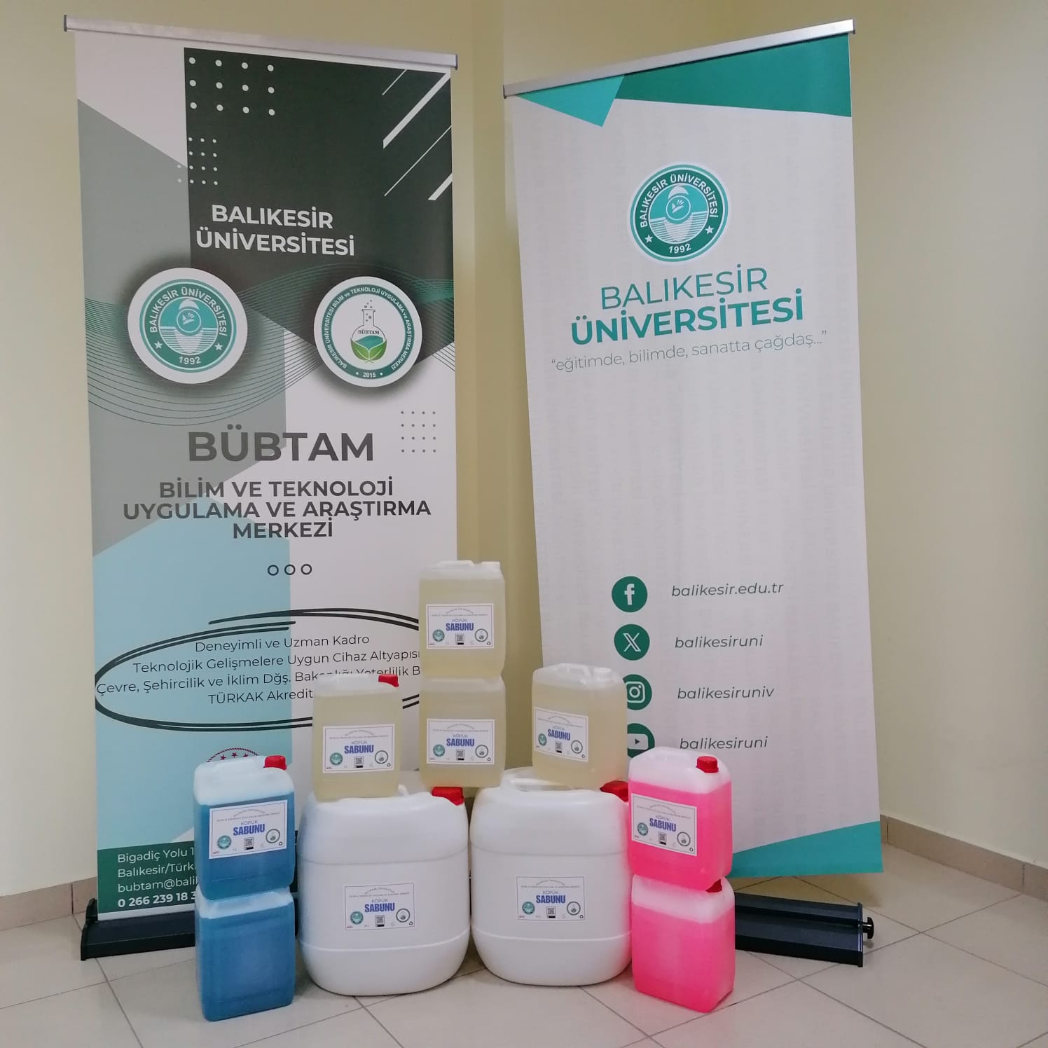 Balıkesir Üniversitesi'nden Bir İlk: BÜBTAM Yerli Temizlik Ürünleri Üretiyor