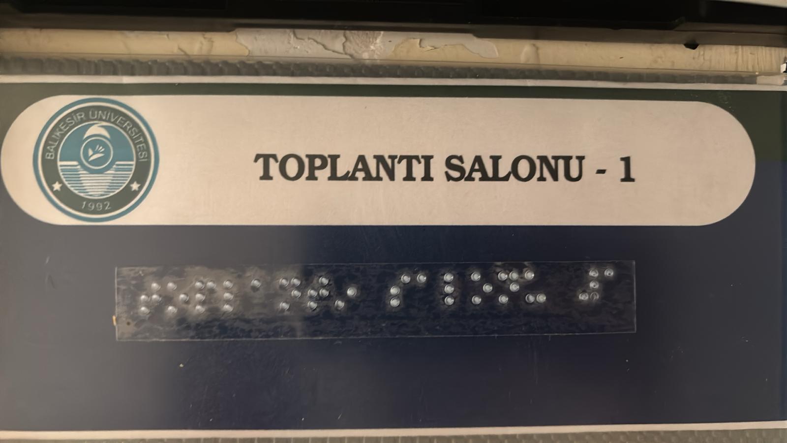 Üniversitemizde Braille Tabelalar Kendi İmkanlarımızla Üretiliyor 4