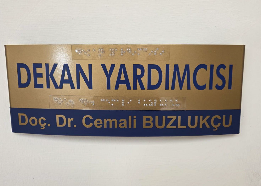 Üniversitemizde Braille Tabelalar Kendi İmkanlarımızla Üretiliyor 1