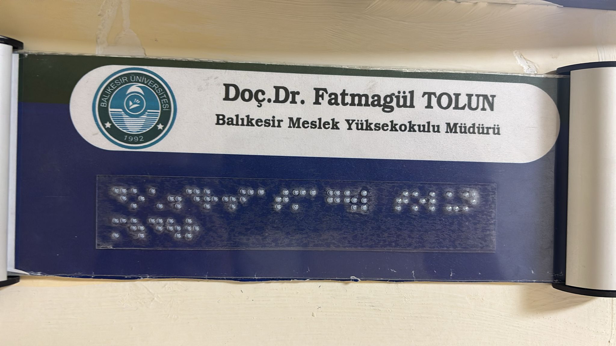 Üniversitemizde Braille Tabelalar Kendi İmkanlarımızla Üretiliyor 5