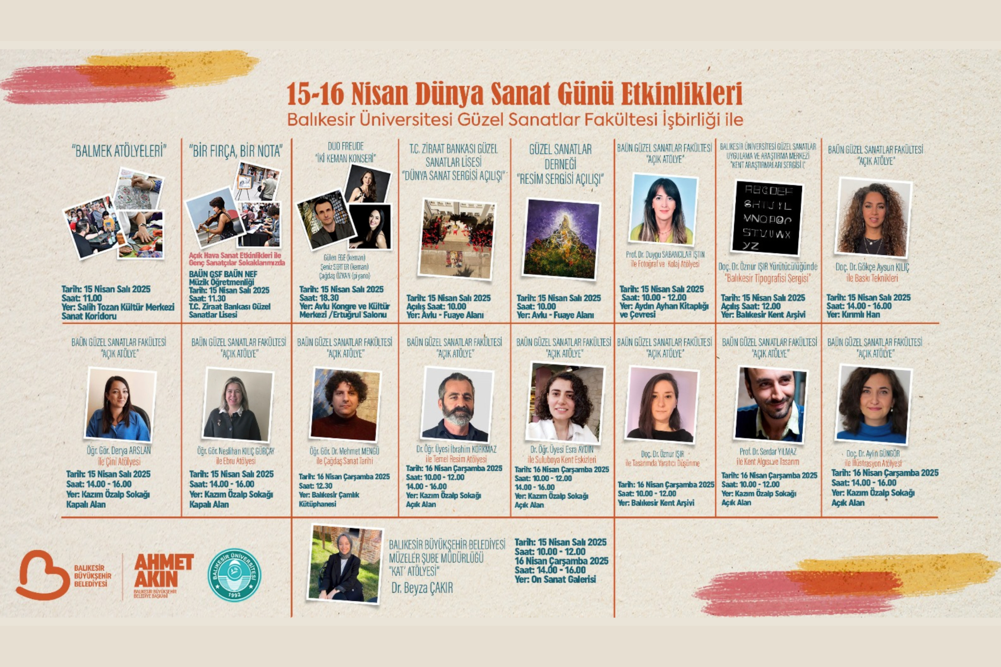 Within the scope of the April 15-16 World Art Day Events, our faculty members from the Department of Graphic Arts organized various workshops, exhibitions, and talks.