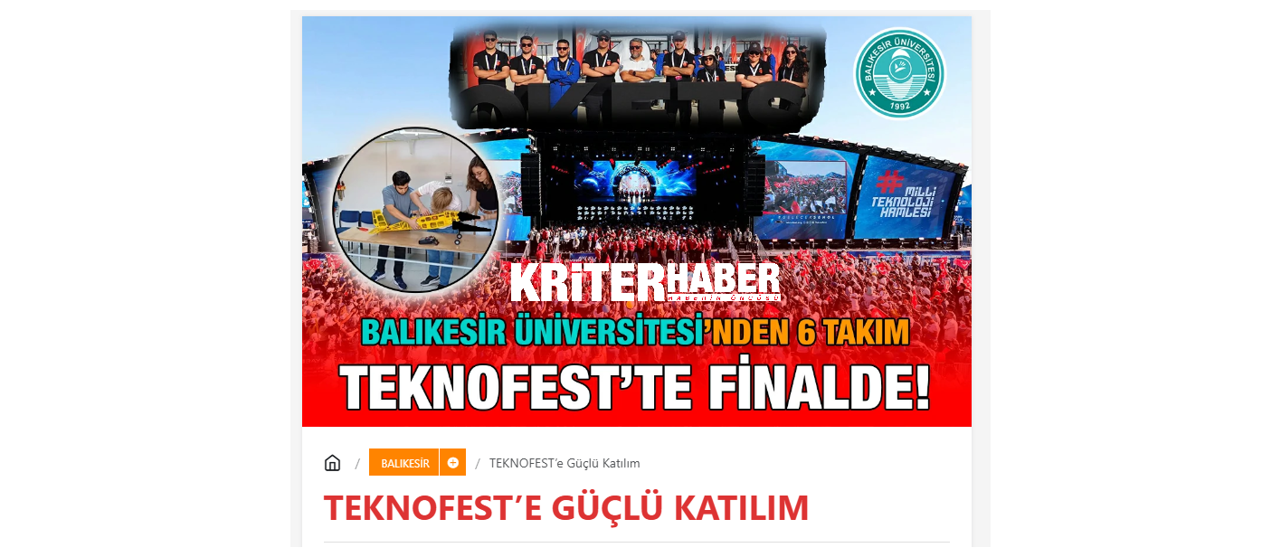 TEKNOFEST’e Güçlü Katılım