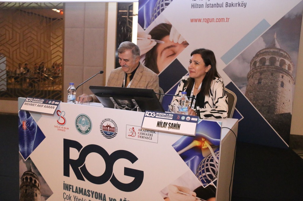 Fakültemiz Öğretim Üyesi Prof. Dr. Nilay Şahin, İstanbul'da düzenlenen ROG İnflamasyona ve Ağrıya Çok Yönlü Bakış Sempozyumu'nda Fakültemizi gururla temsil etti. 1