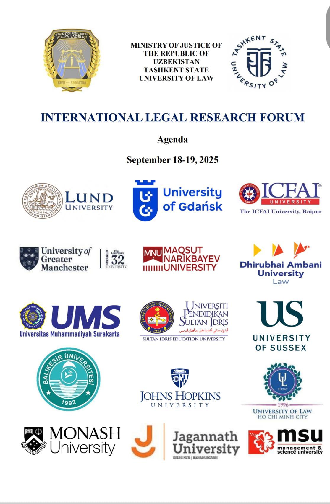 International Legal Research Forum