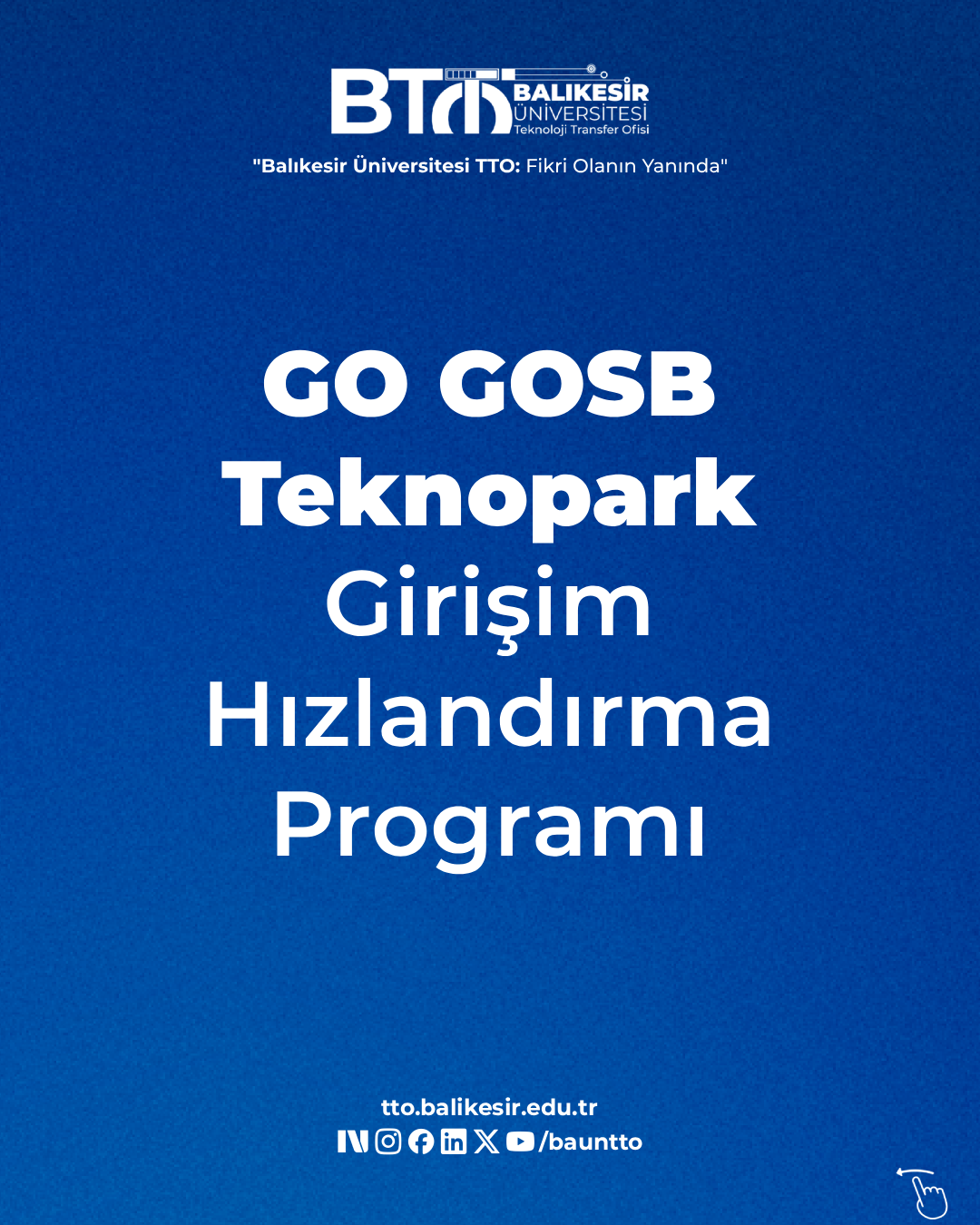 GO GOSB Teknopark Girişim Hızlandırma Programı 1
