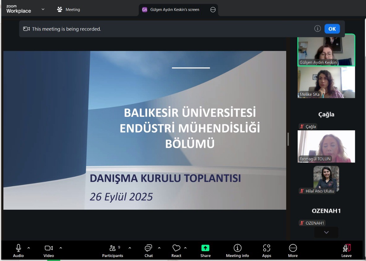 Bölüm Danışma Kurulu Toplantısı