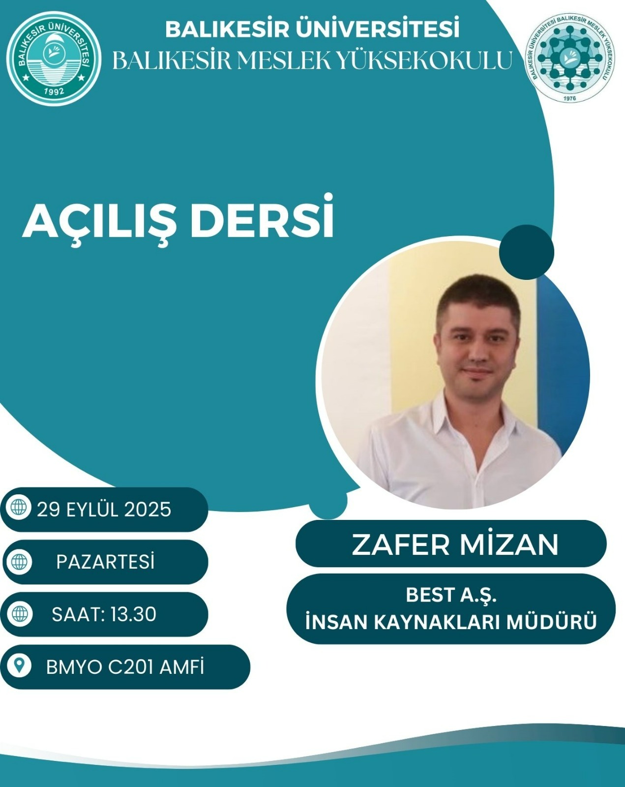 2025-2026 Eğitim-Öğretim Yılı Akademik Dönemi Açılış Dersi 1