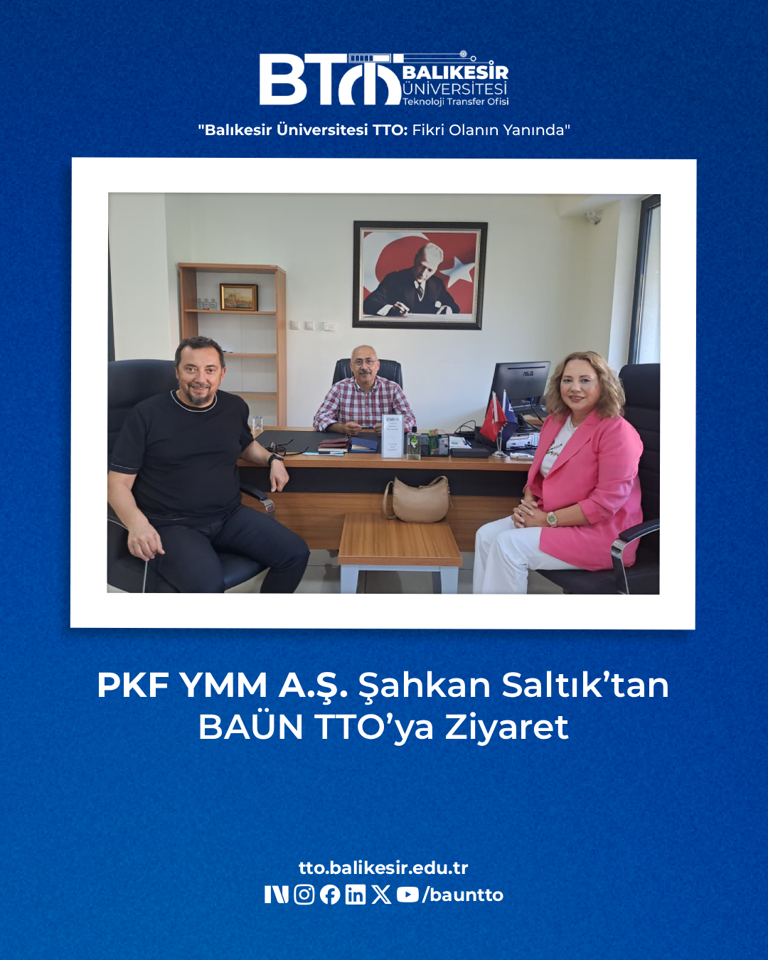 PKF YMM A.Ş. Şahkan Saltık’tan BAÜN TTO’ya Ziyaret 1