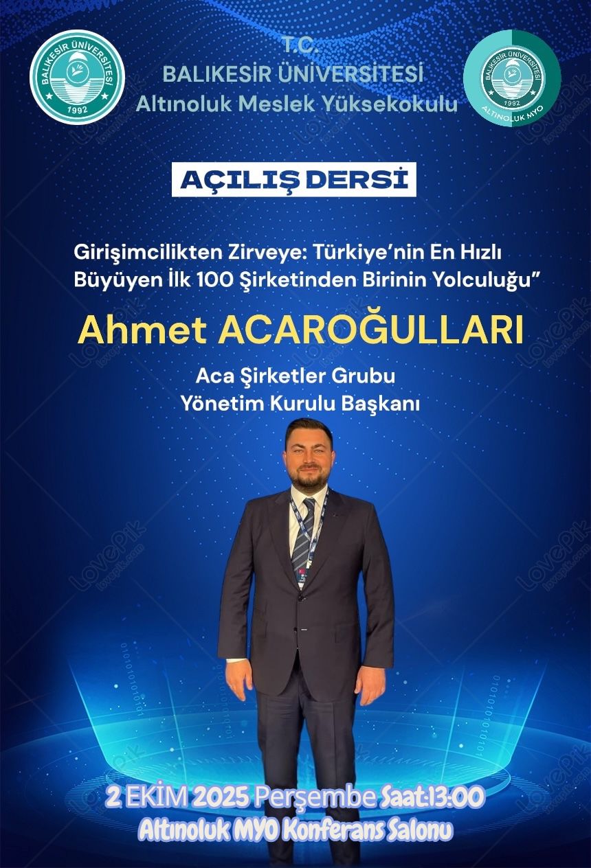 2025-2026 Eğitim-Öğretim Yılı Açılış Dersi 1