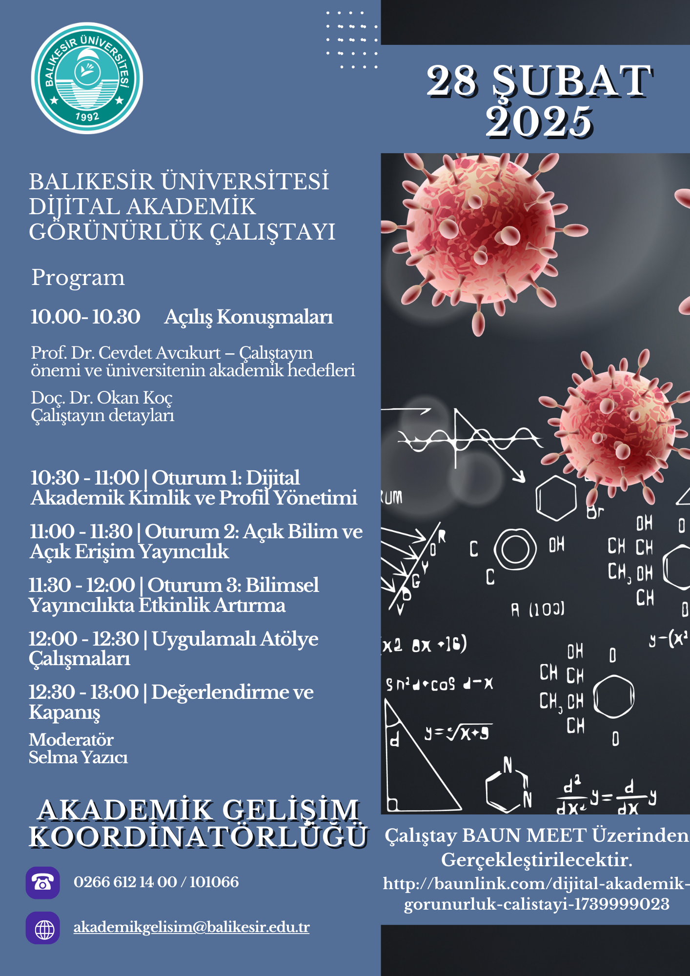 Balıkesir Üniversitesi’nde Dijital Akademik Görünürlük Çalıştayı Düzenlendi