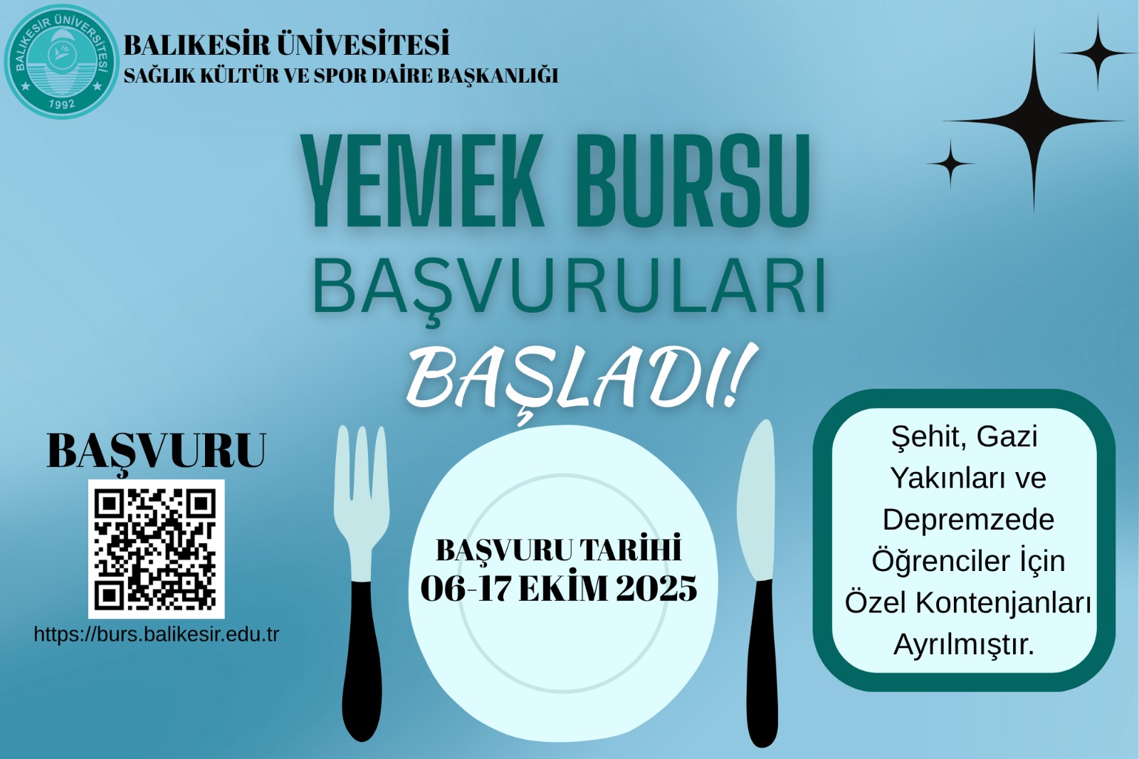 2025-2026 Yemek Bursu Başvuruları Başladı 1