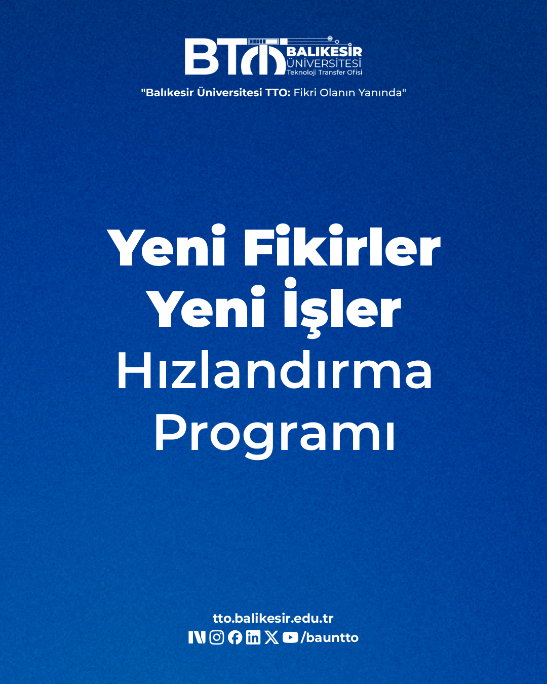 Yeni Fikirler Yeni İşler Hızlandırma Programı 1