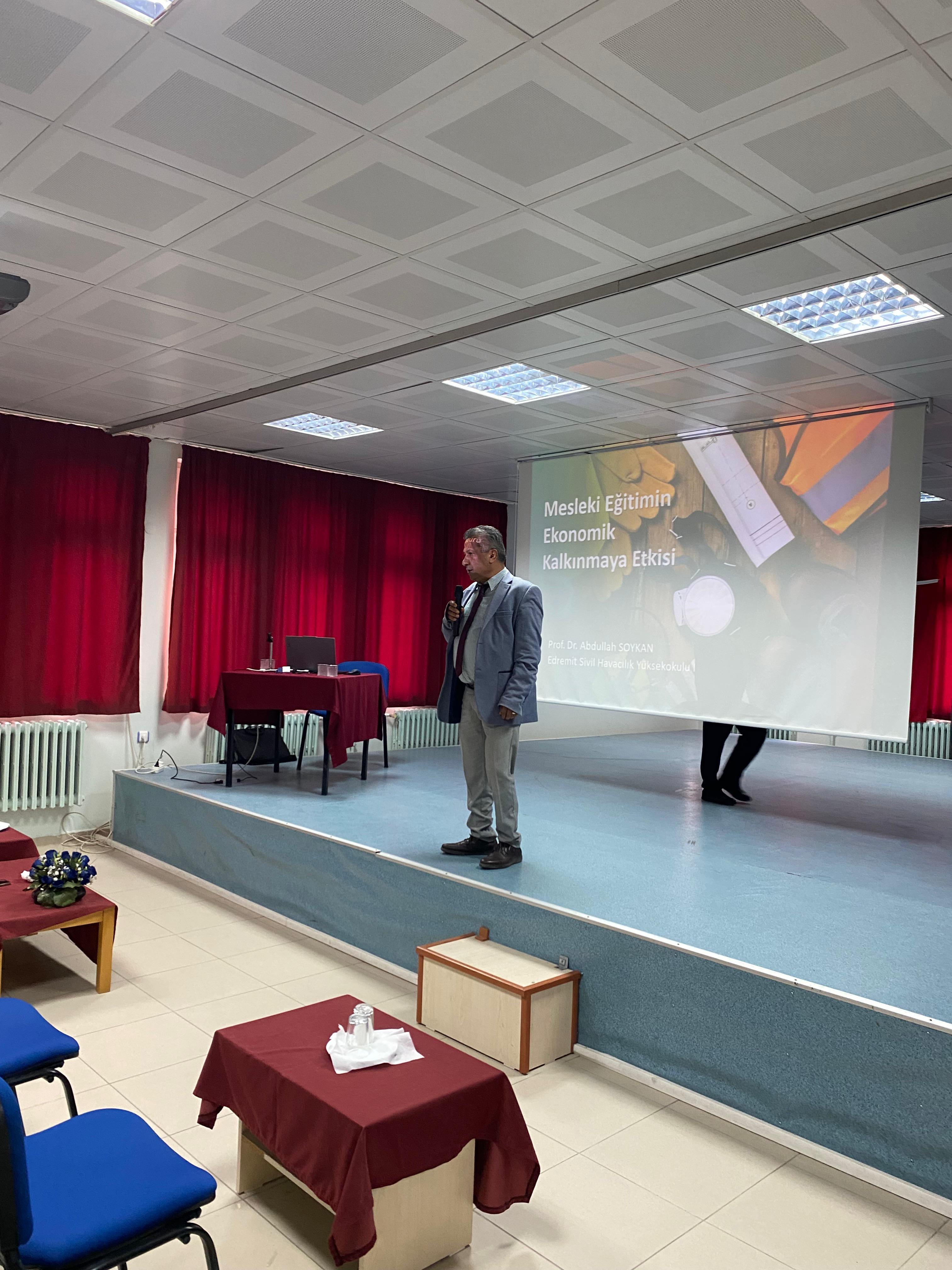An Opening Lecture on "The Impact of Vocational Education on Economic Development" Was Held at Dursunbey Vocational School 2
