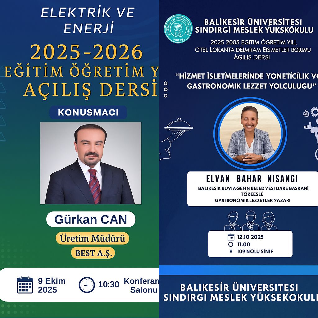 Sındırgı Meslek Yüksekokulumuzda Açılış Dersi