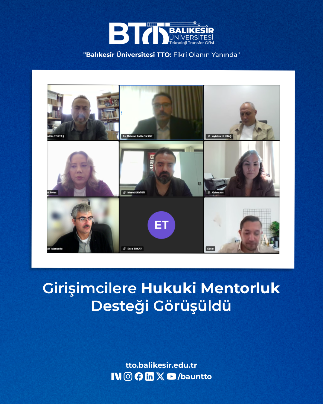 Girişimcilere Hukuki Mentorluk Desteği Görüşüldü 1