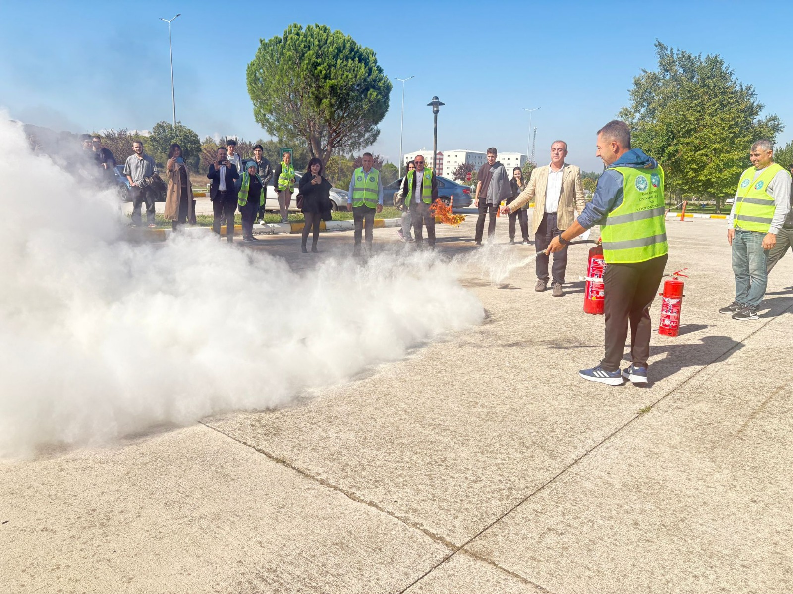 Earthquake, Evacuation and Fire Extinguishing Drill At Vocational School 8