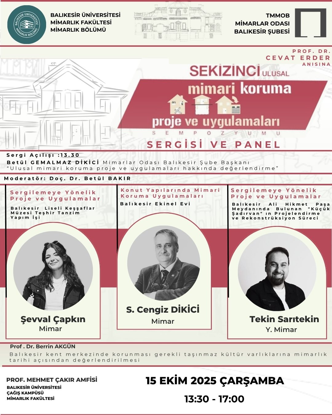 Sekizinci Ulusal Mimari Koruma Proje ve Uygulamaları Sempozyumu 1