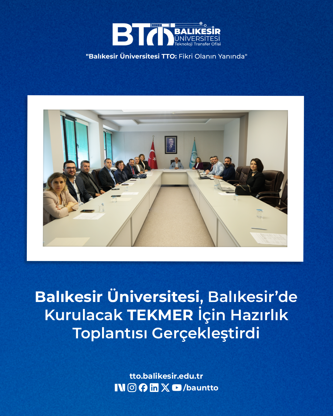 Balıkesir Üniversitesi, Balıkesir’de Kurulacak TEKMER İçin Hazırlık Toplantısı Gerçekleştirdi 1