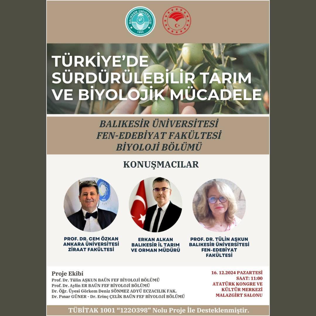 Türkiye'de Sürdürülebilir Tarım ve Biyolojik Mücadele