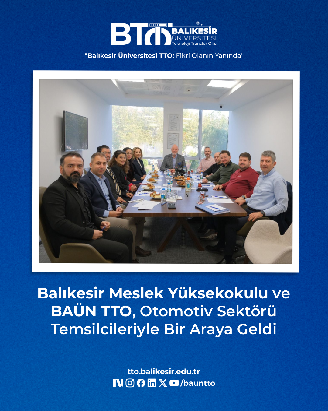 Balıkesir Meslek Yüksekokulu ve BAÜN TTO, Otomotiv Sektörü Temsilcileriyle Bir Araya Geldi 1