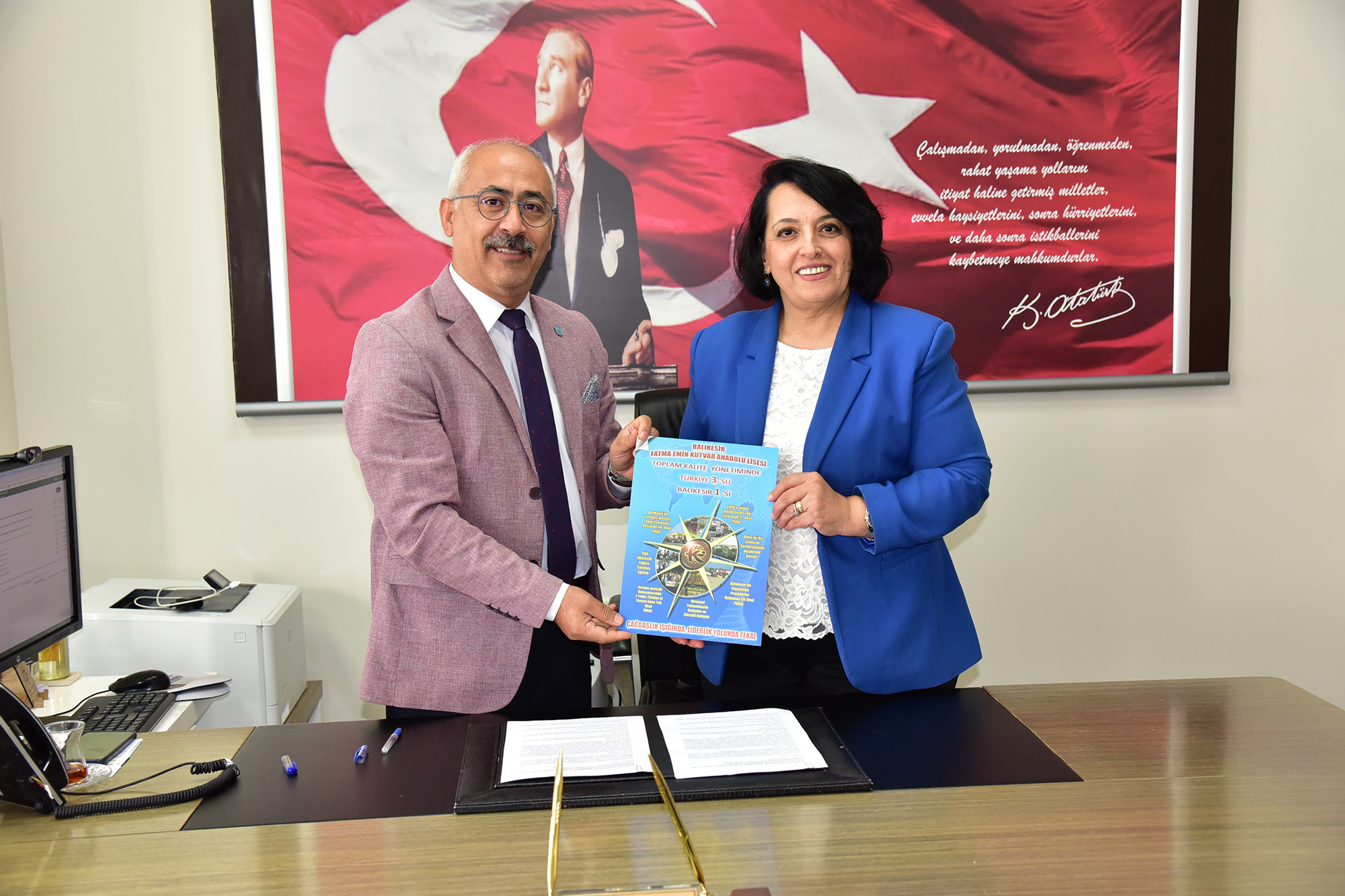 BAÜN ile Fatma-Emin Kutvar Anadolu Lisesi Arasında İş Birliği Protokolü İmzalandı 2
