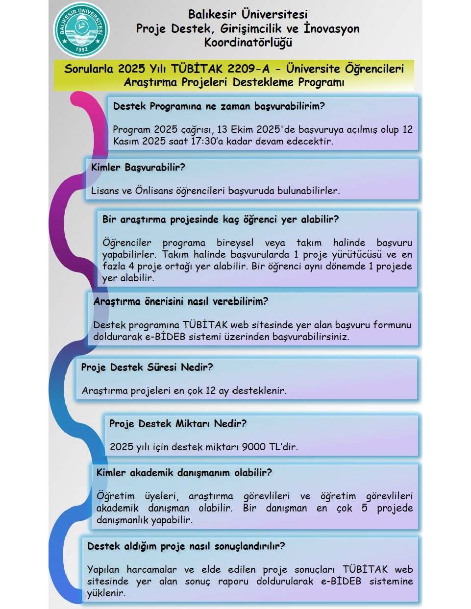 TÜBİTAK 2209-A Information Seminar! 2