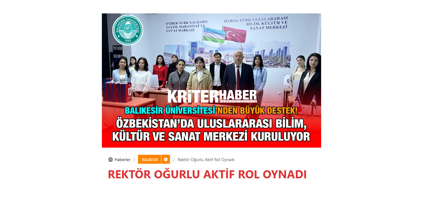 Rektör Oğurlu Aktif Rol Oynadı