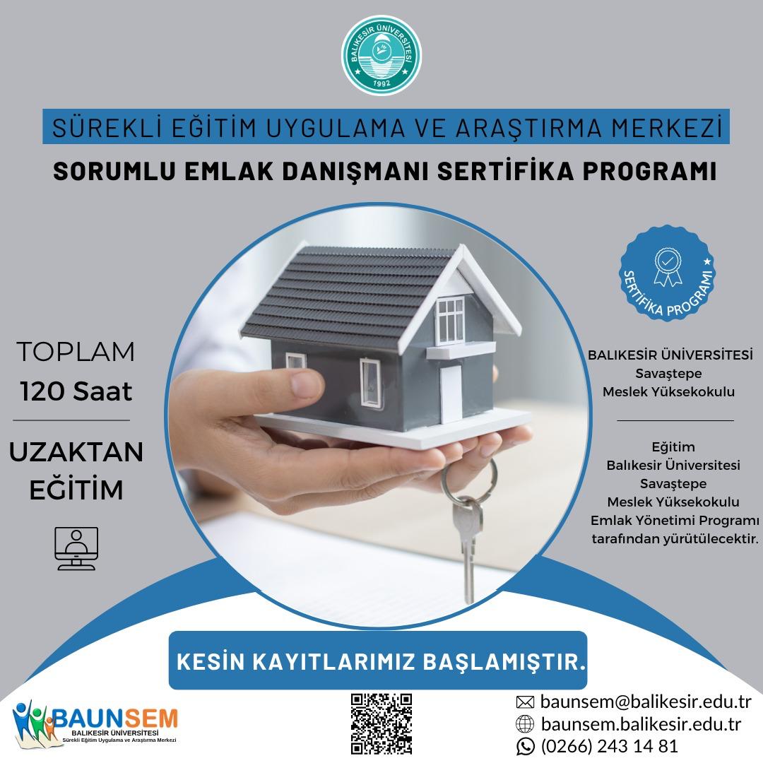 Sorumlu Emlak Danışmanı Sertifika Programı Hk.  1