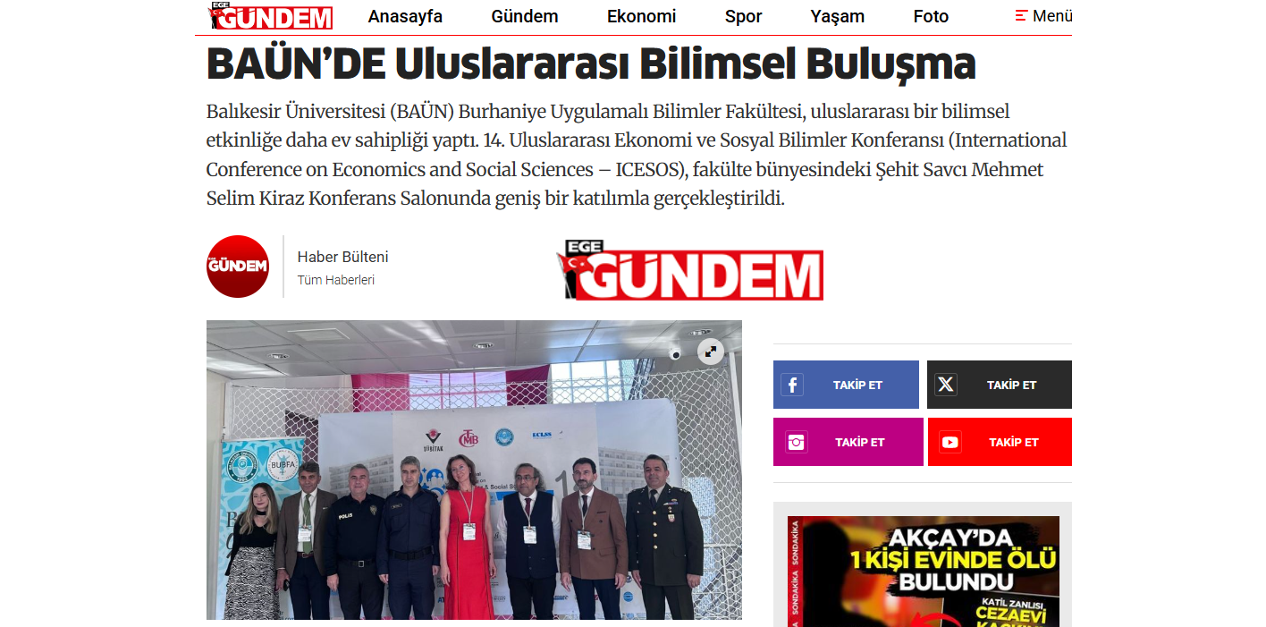 BAÜN’DE Uluslararası Bilimsel Buluşma