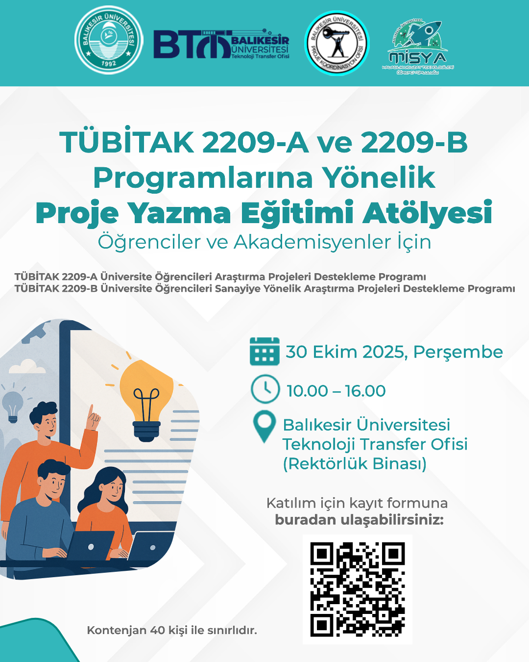 TÜBİTAK 2209-A ve 2209-B Programlarına Yönelik Proje Yazma Eğitimi Atölyesi 1
