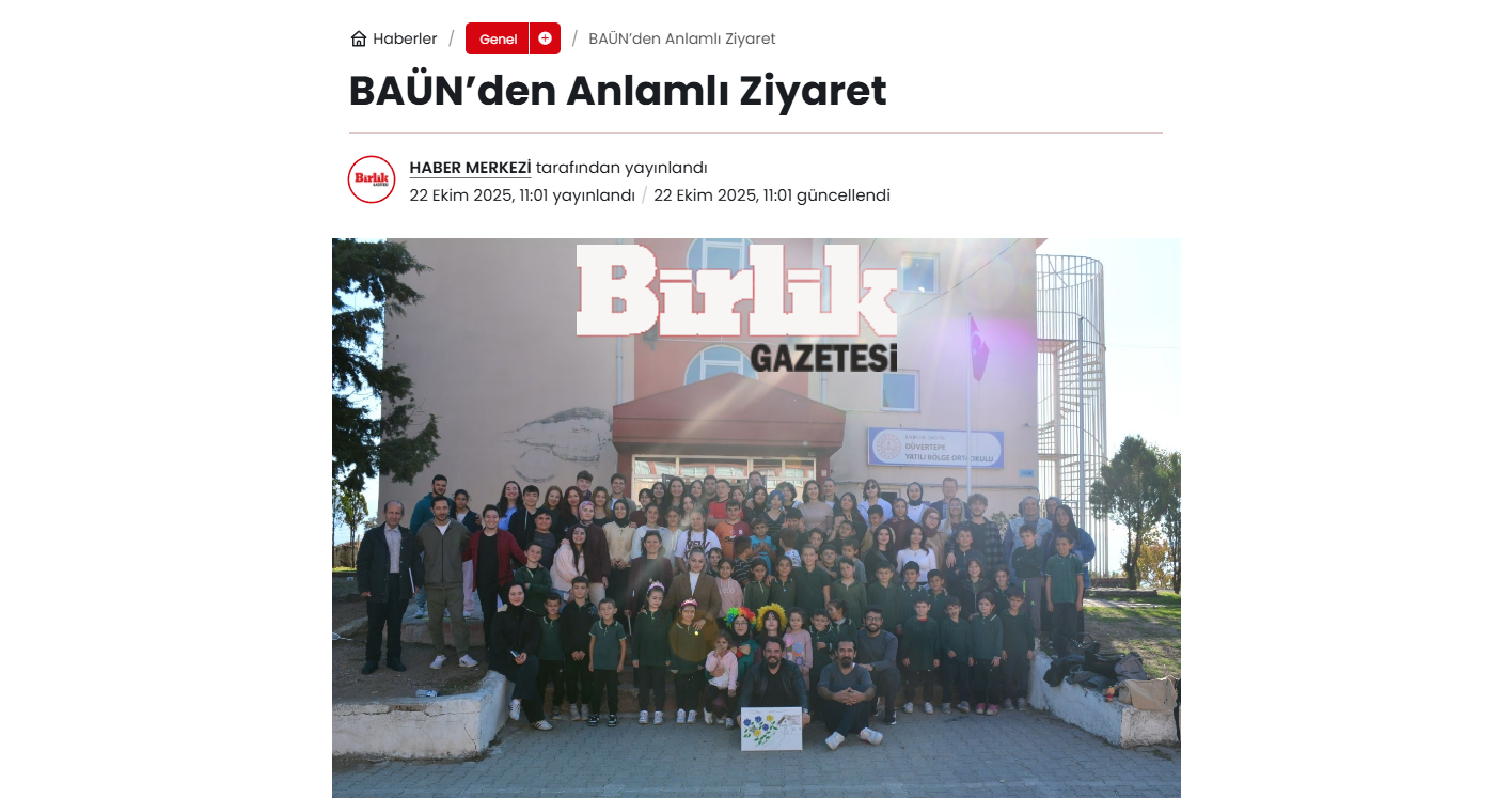 BAÜN’den Anlamlı Ziyaret