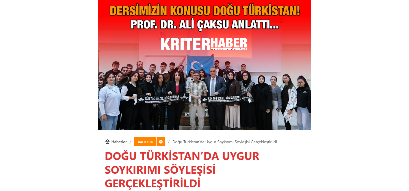 Doğu Türkistan’da Uygur Soykırımı Söyleşisi Gerçekleştirildi
