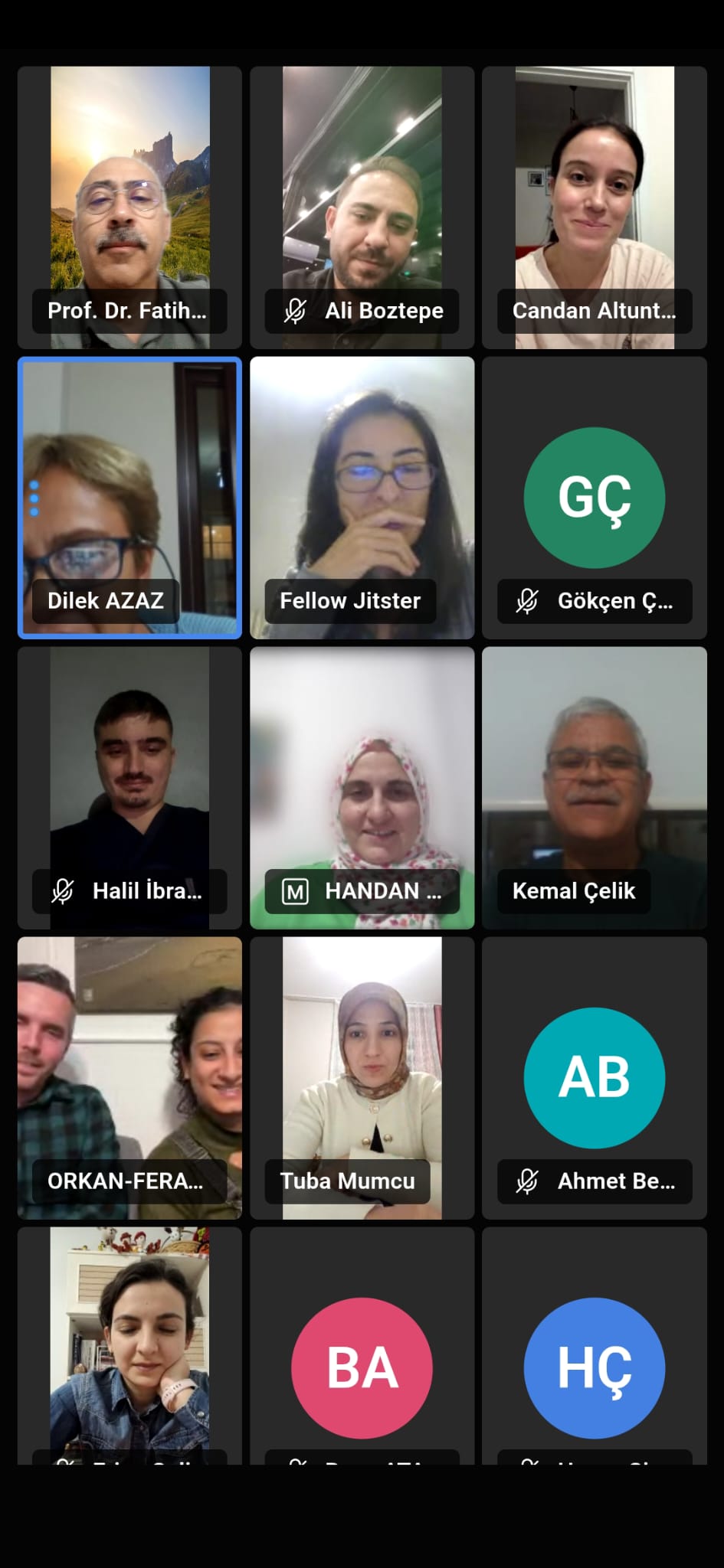 Mezunlar toplantısı online olarak yapıldı. 1